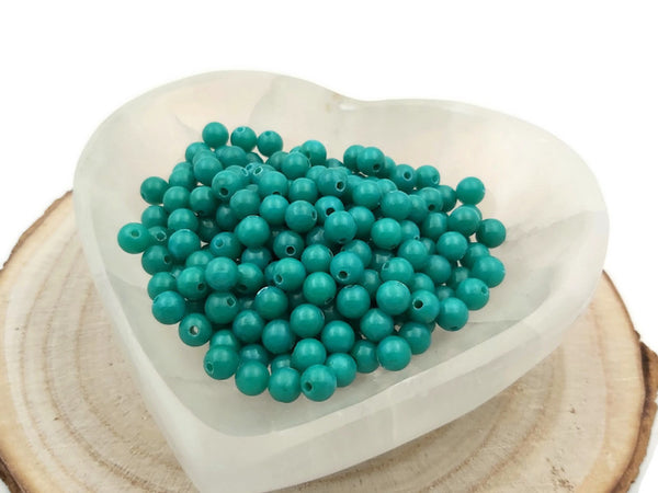 Dolomite vert turquoise - 6 mm - 60 Perles