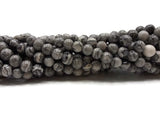 Jaspe gris - 6 mm - 60 Perles