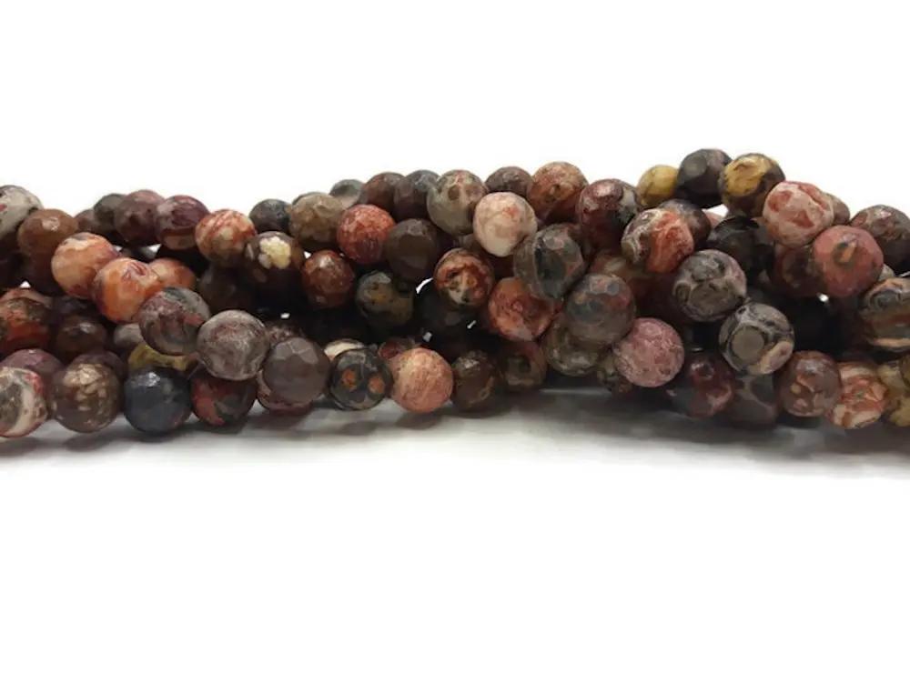 Jaspe Léopard facetté - 6 mm - 30/60 Perles Les Précieuses Perles