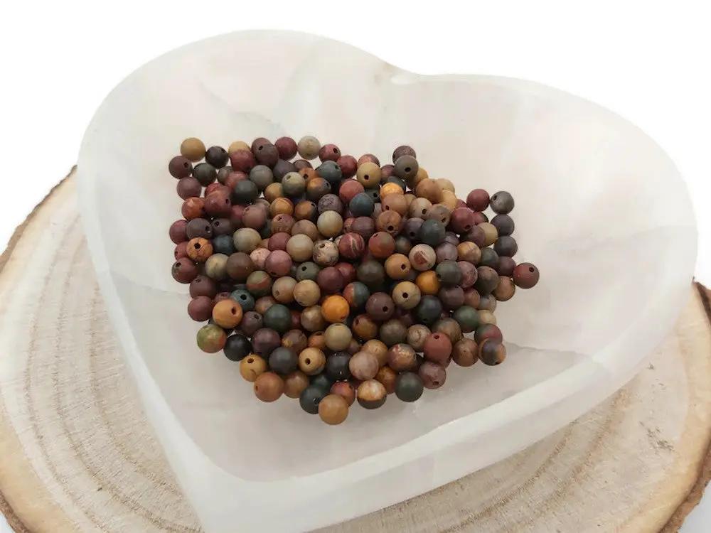 Jaspe Picasso - 4 mm - 80 Perles Les Précieuses Perles