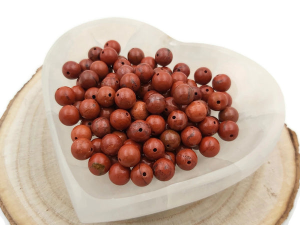 Jaspe Rouge - 8 mm - 20/40 Perles