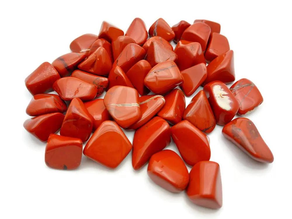 Jaspe Rouge grade A  - Afrique du Sud - Pierre roulée Les Précieuses Perles