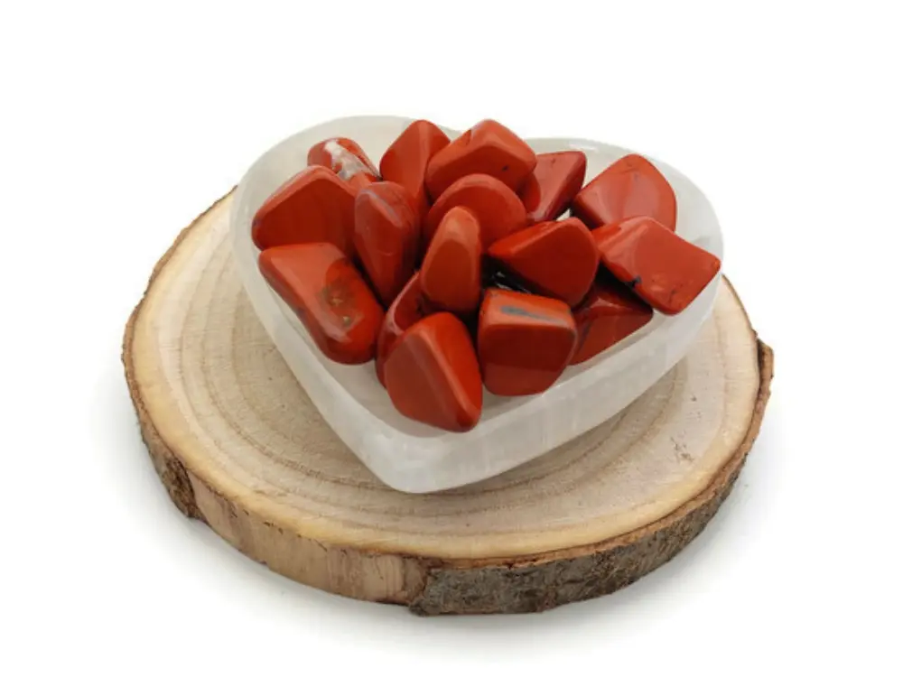 Jaspe Rouge grade A  - Afrique du Sud - Pierre roulée Les Précieuses Perles