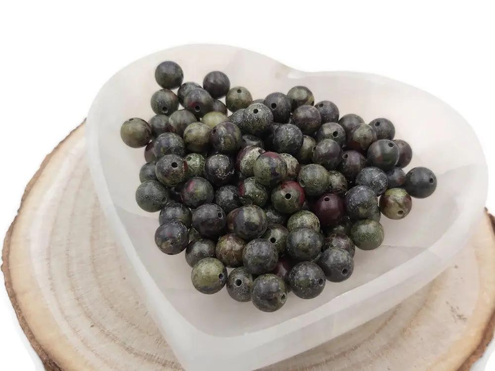 Jaspe sanguin - 8 mm - 20/40 Perles Les Précieuses Perles