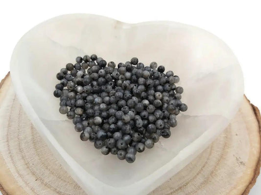Labradorite grise - 4 mm - 80 Perles Les Précieuses Perles