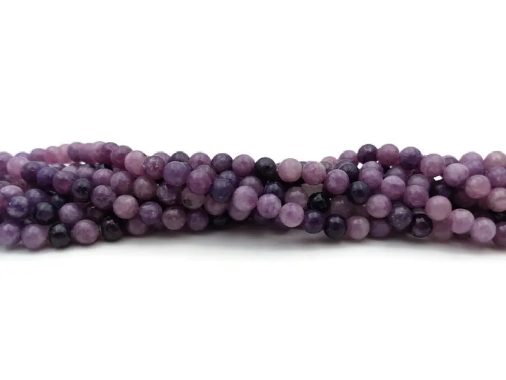 Lépidolite  - 6 mm - 30/60 Perles Les Précieuses Perles