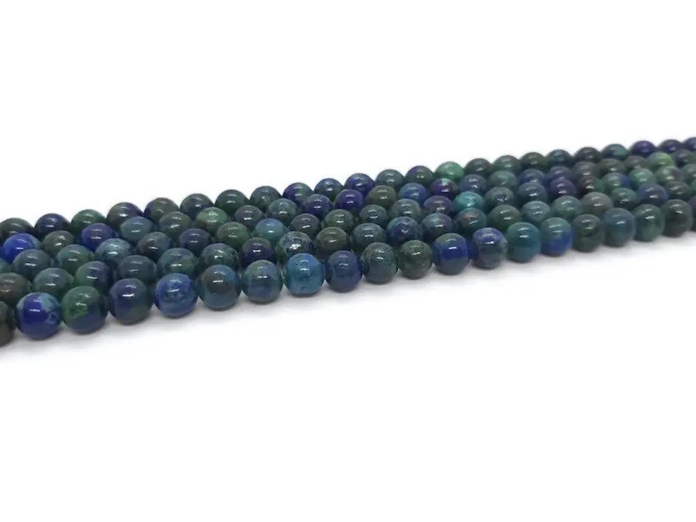 Azurite Malachite -  6 mm - 30/60 Perles Les Précieuses Perles