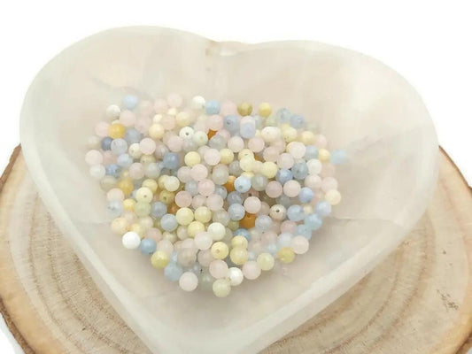 Morganite - 4 mm - 40/80 Perles Les Précieuses Perles