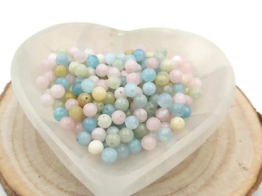 Morganite - 6 mm - 30/60 Perles Les Précieuses Perles