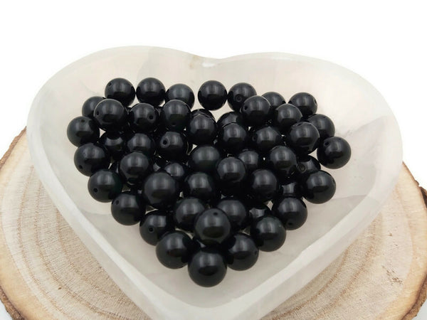 Obsidienne - 10 mm - 20 Perles