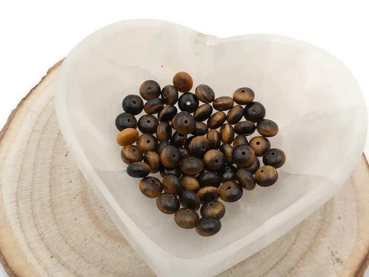 Œil de tigre - 8 x 5 mm - 30/60 Perles Les Précieuses Perles