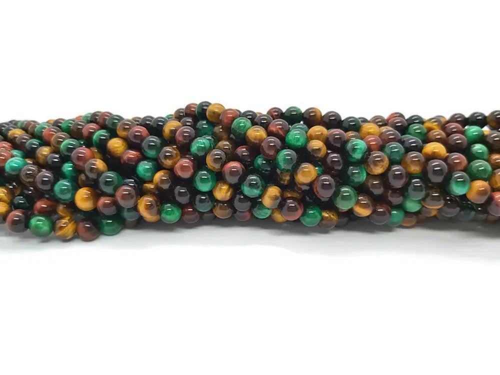 Œil de tigre Grade A - 6 mm - 30/60 Perles Les Précieuses Perles