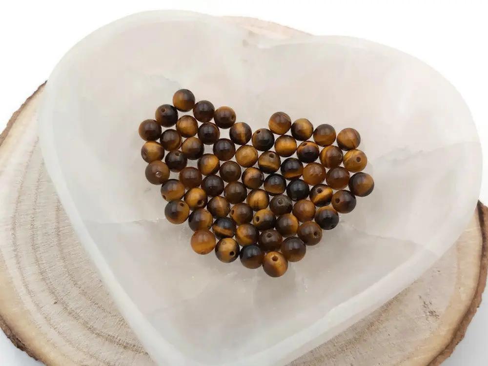 Œil de tigre Grade A - 6 mm - 30/60 Perles Les Précieuses Perles