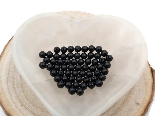 Onyx noir - 6 mm - 30/60 Perles