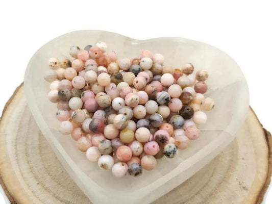 Opale rose Grade AB - 6 mm - 30/60 Perles Les Précieuses Perles