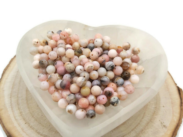 Opale rose Grade AB - 6 mm - 30/60 Perles