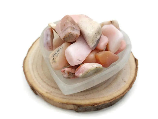 Opale rose des Andes grade A  - Pérou - Pierre roulée Les Précieuses Perles