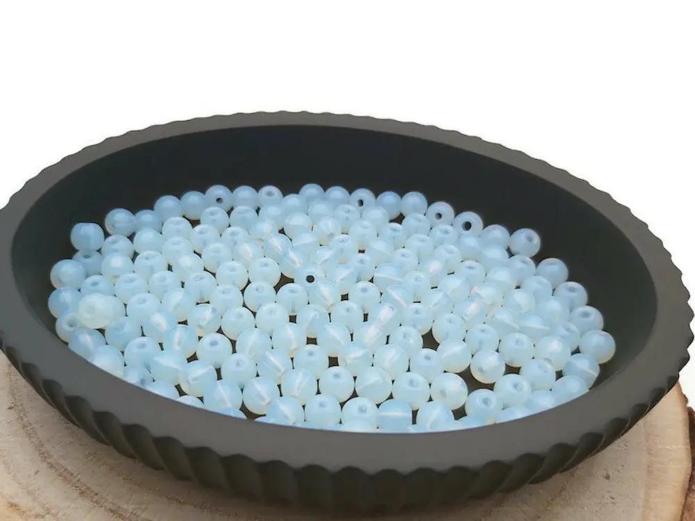 Opalite synthétique Grade AA -  6 mm - 60 Perles Les Précieuses Perles