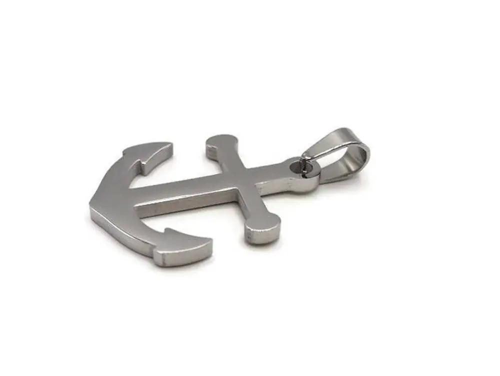 Pendentif ancre marine inox Les Précieuses Perles