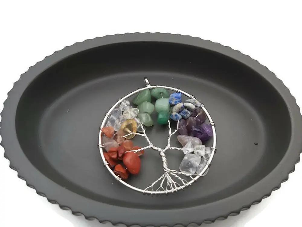 Pendentif arbre de vie 7 Chakras Les Précieuses Perles