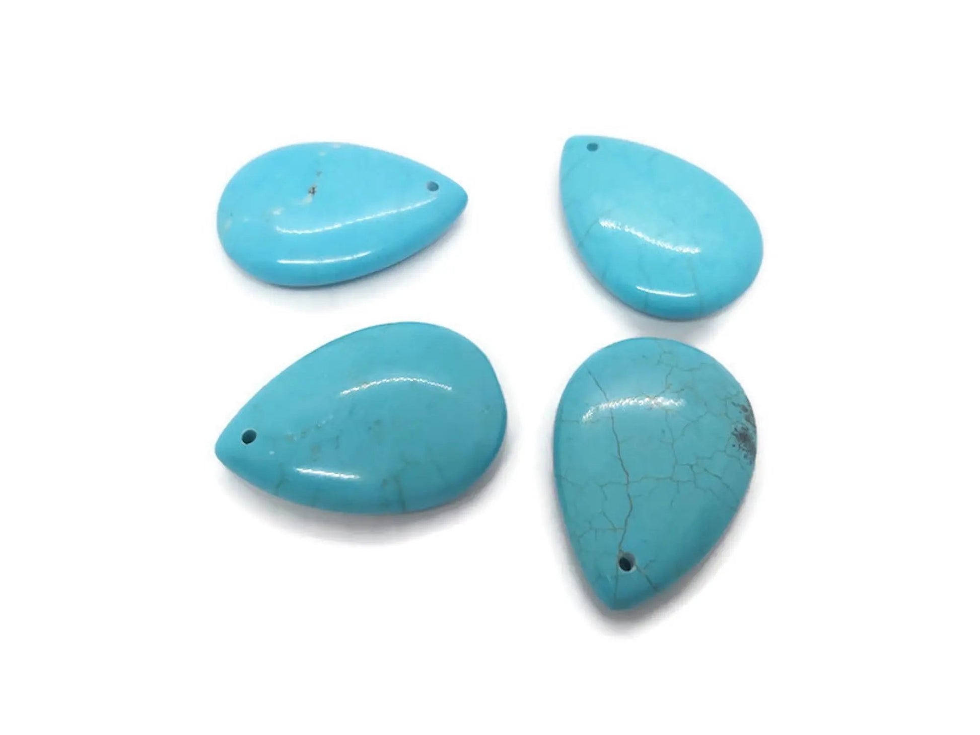 Pendentif turquoise forme goutte - 1 pièce Les Précieuses Perles