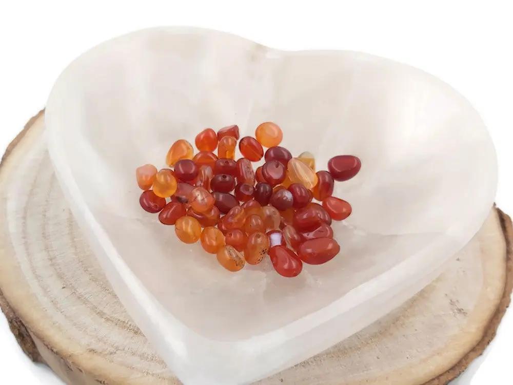 Cornaline - Pépites percées Les Précieuses Perles