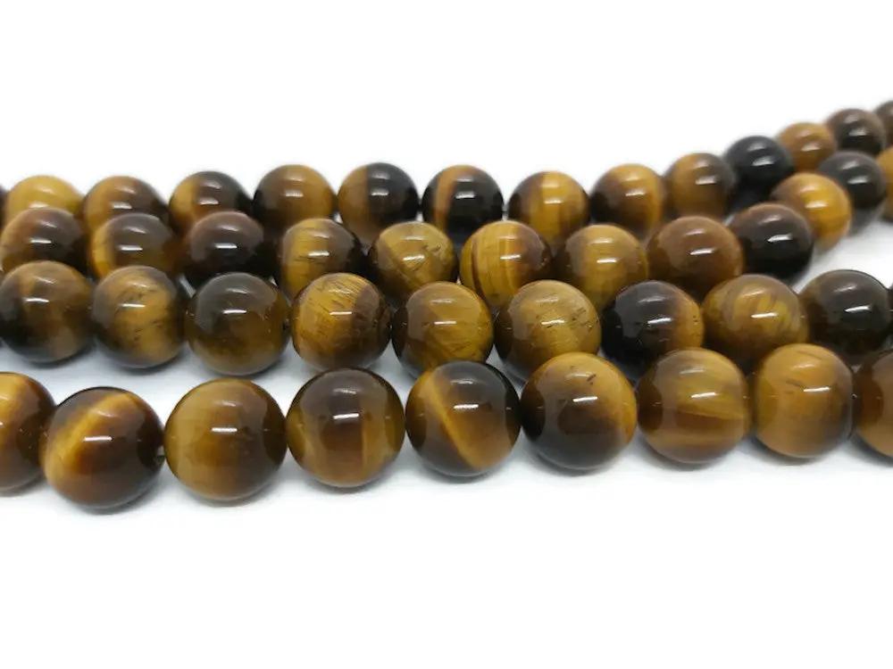 Œil de tigre - 10 mm - 10/20 Perles Les Précieuses Perles