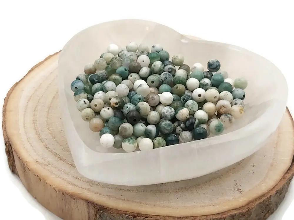 Agate arbre - 6 mm - 60 Perles Les Précieuses Perles