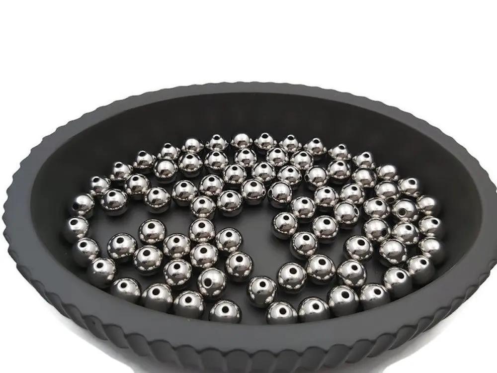 Perles rondes inox - 8 mm - Lot de 20 Les Précieuses Perles