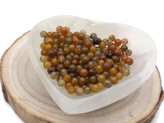 Agate craquelée marron - 6 mm - 30/60 Perles Les Précieuses Perles