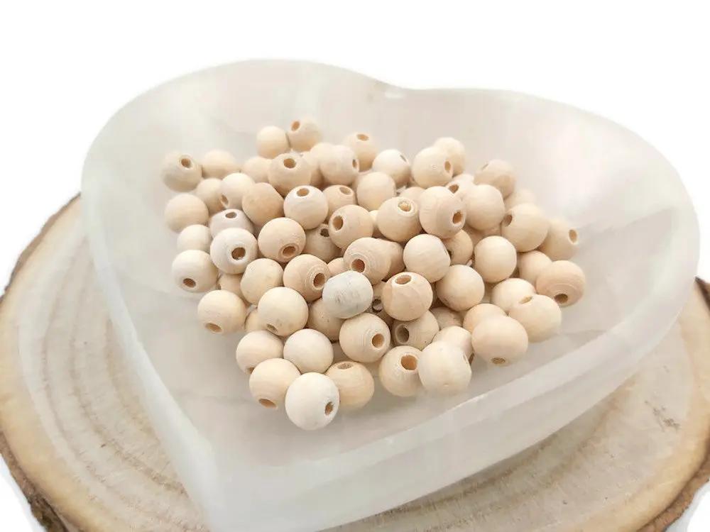 Bois - 8 mm - 100 Perles Les Précieuses Perles