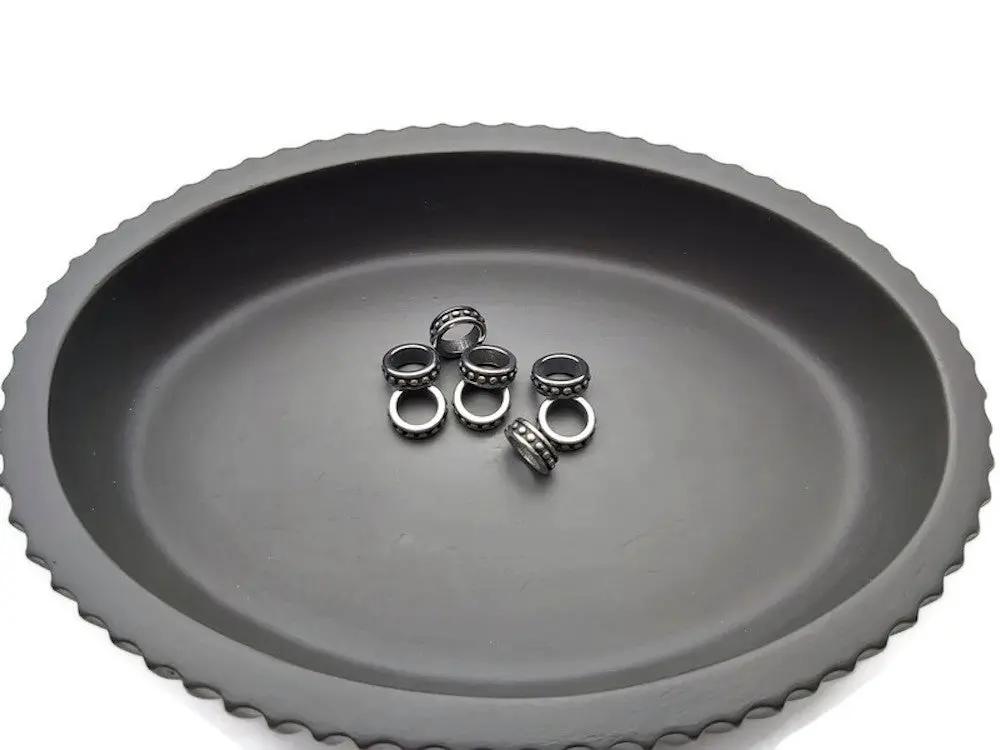 Perle décorative rondelle inox 8x3 mm Les Précieuses Perles