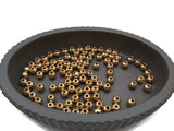 Perles intercalaires 6 x 5 mm - inox doré - Lot de 10/20/40