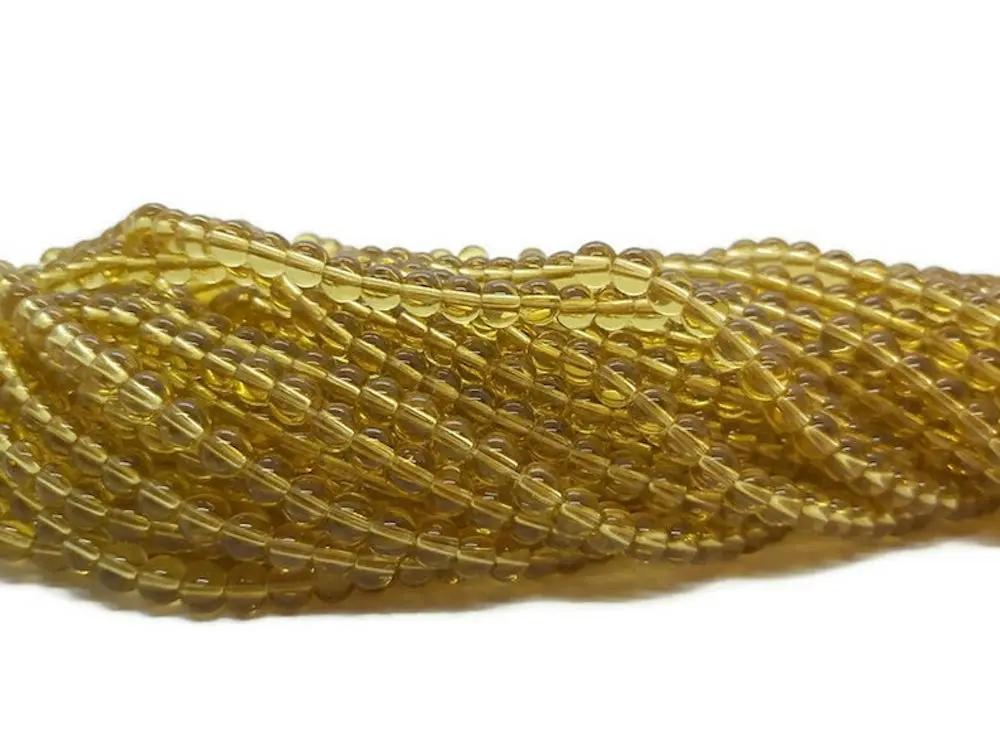 Perles en verre - Jaune - 6 mm - 60 Perles Les Précieuses Perles