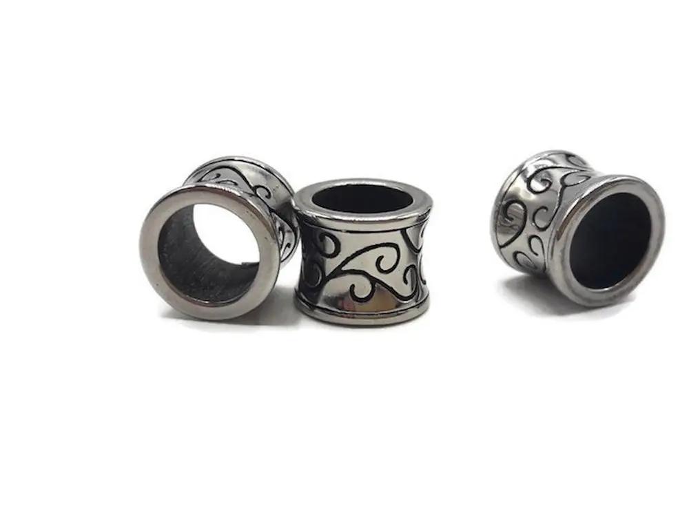 Perle décorative inox - 11.5 x 9 mm Les Précieuses Perles