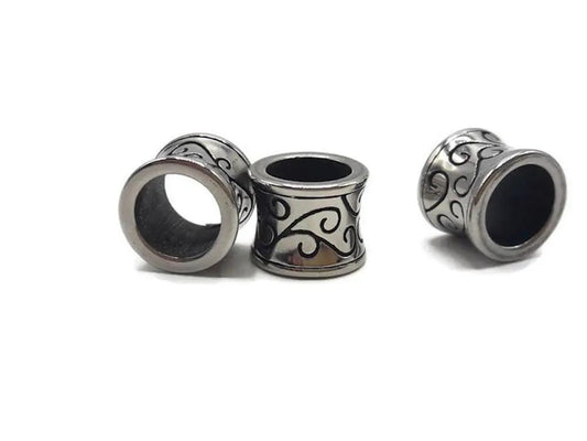 Perle décorative inox - 11.5 x 9 mm Les Précieuses Perles