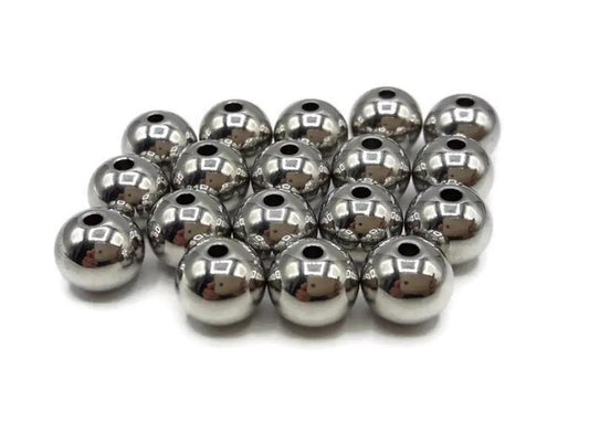 Perles rondes inox - 8 mm - Lot de 20 Les Précieuses Perles