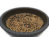 Perles intercalaires 4 x 3,5 mm - inox plaqué or 24k - 50/100 Perles