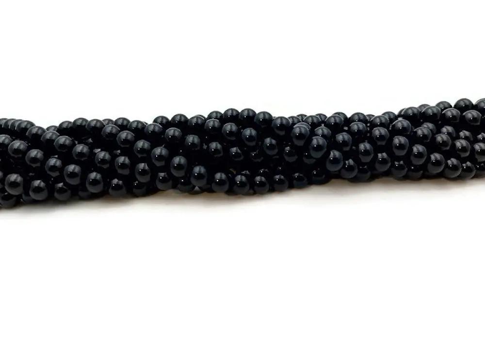Perles D'onyx Noir Poli 10mm Facettées - Pour Création Bijoux