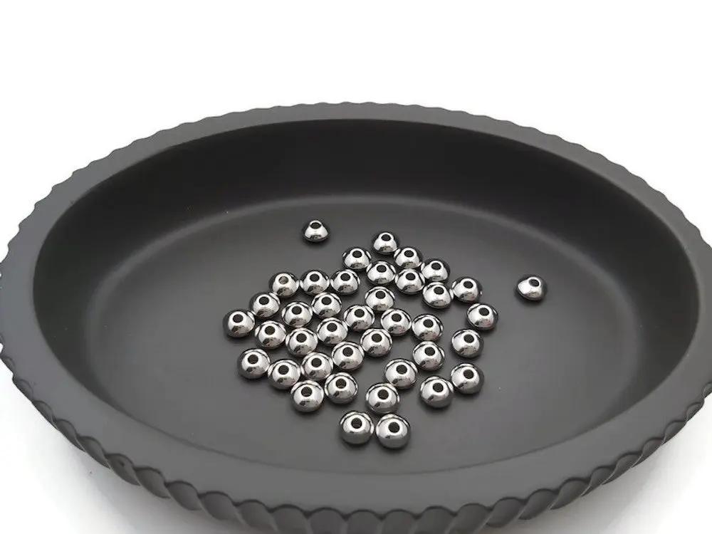 Perles rondelles inox - 6 x 3 mm - Lot de 20 Les Précieuses Perles