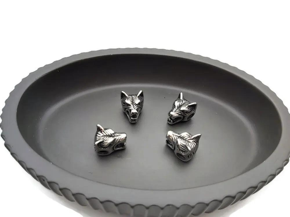Perle décorative Tête de Loup inox Les Précieuses Perles