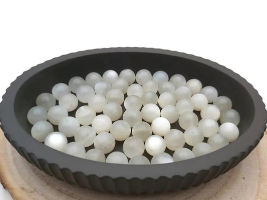 Pierre de lune - 10 mm - 5/10 Perles Les Précieuses Perles