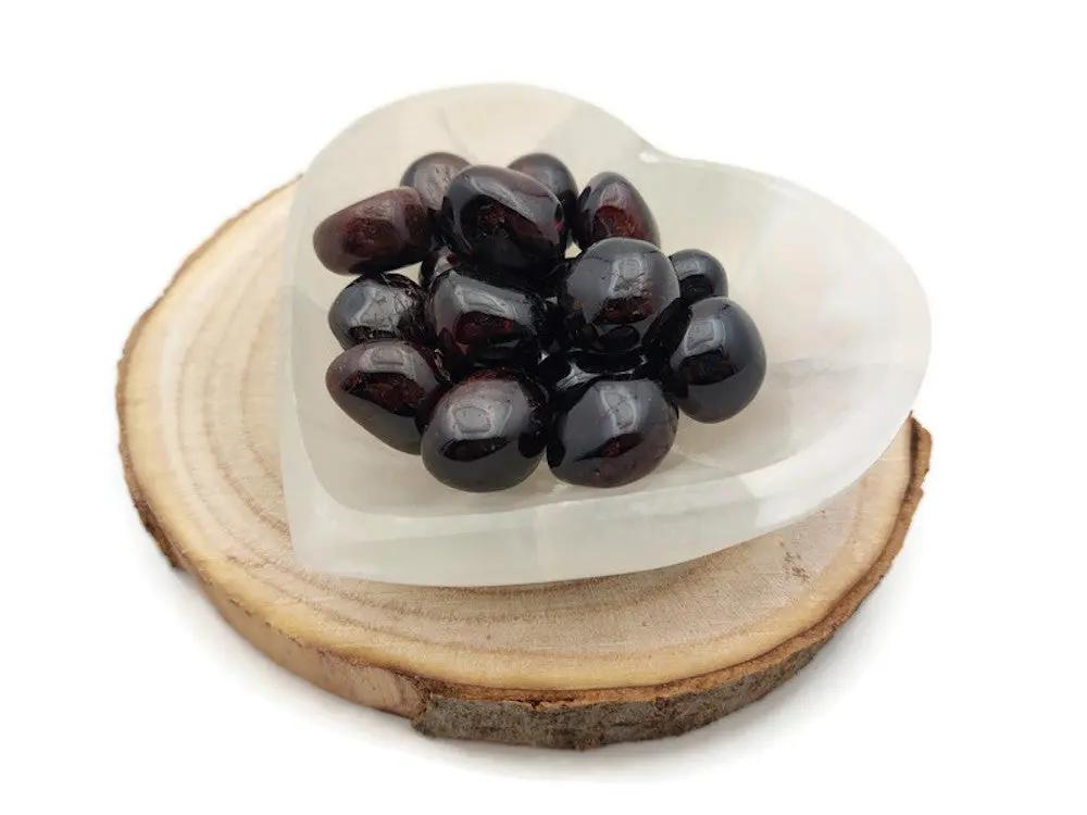 Grenat rouge grade AA  - Pakistan - Pierre roulée Les Précieuses Perles