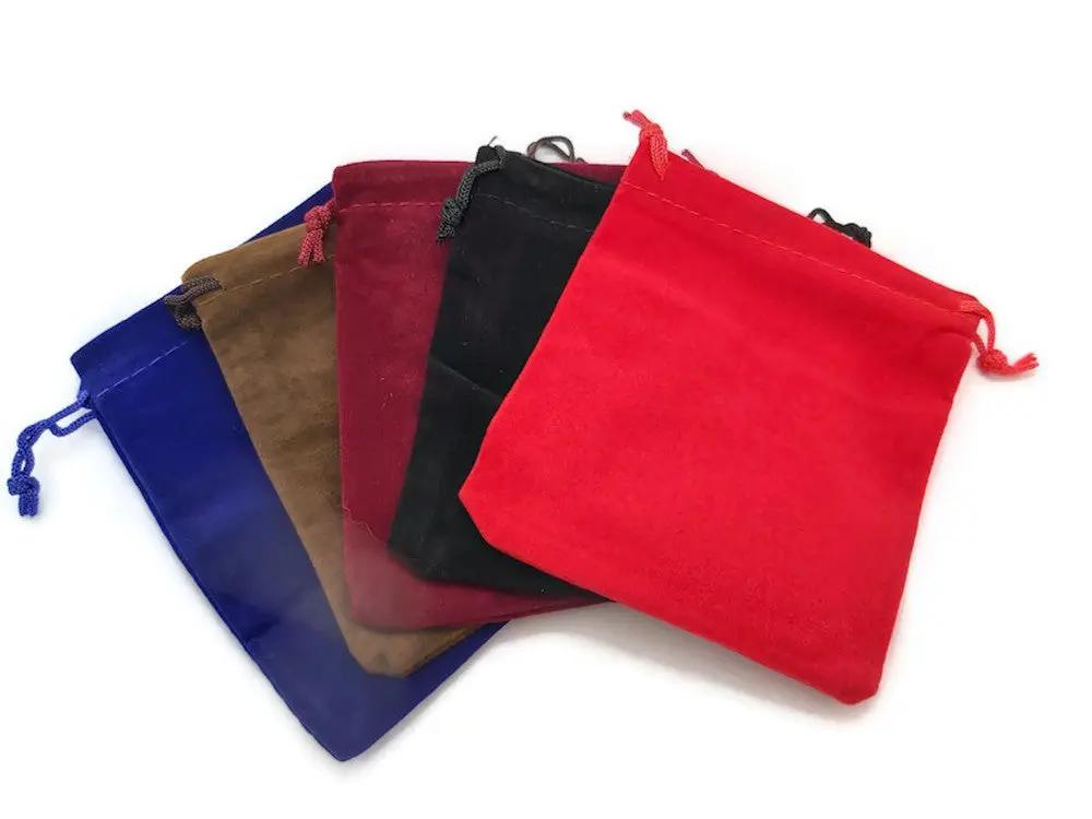 Pochettes cadeaux - Velours 5 couleurs - Lot de 5 Les Précieuses Perles