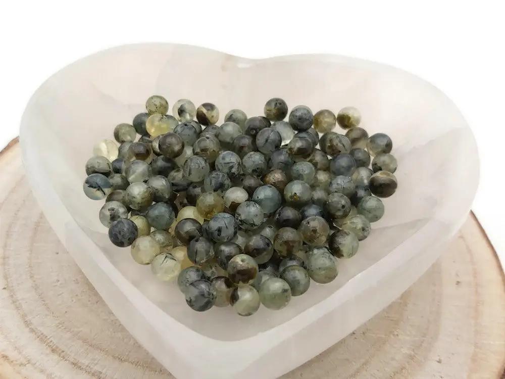 Préhnite  - 6 mm - 30/60 Perles Les Précieuses Perles