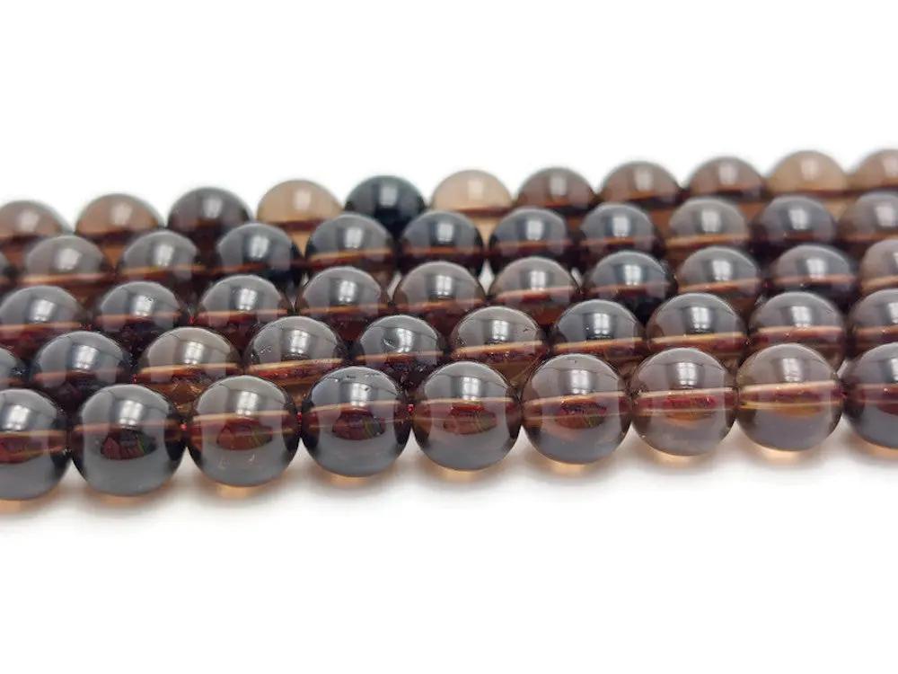 Cristal de roche - Quartz fumé - 6 mm - 30/60 Perles Les Précieuses Perles