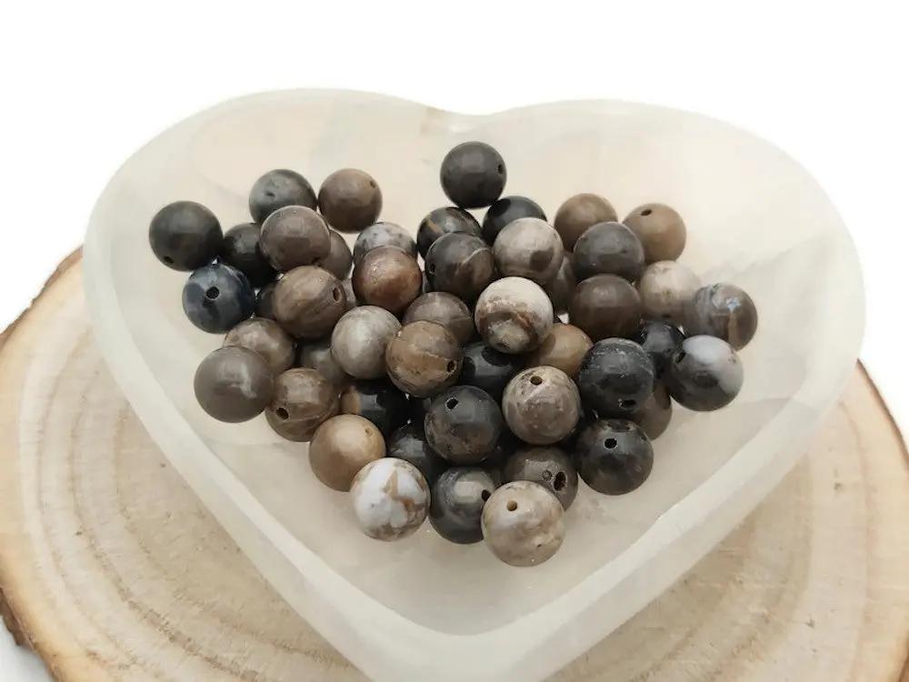 Quartz gris - 10 mm - 10/20 Perles Les Précieuses Perles