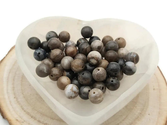 Quartz gris - 10 mm - 10/20 Perles Les Précieuses Perles