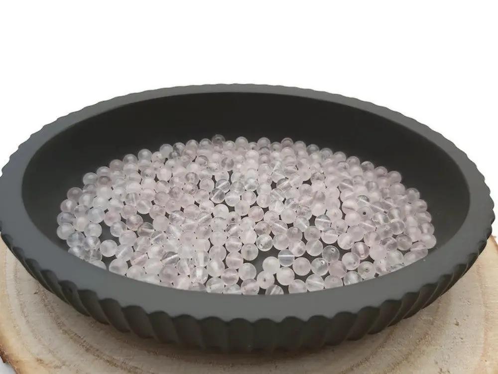 Quartz rose - 4 mm - 80 Perles Les Précieuses Perles
