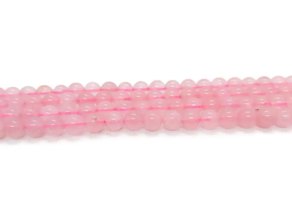 Quartz rose - 6 mm - 60 Perles Les Précieuses Perles